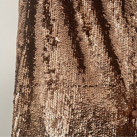 J. Crew Sequin Pencil Skirt in Rose Gold Size 2 - Picture 5 of 9